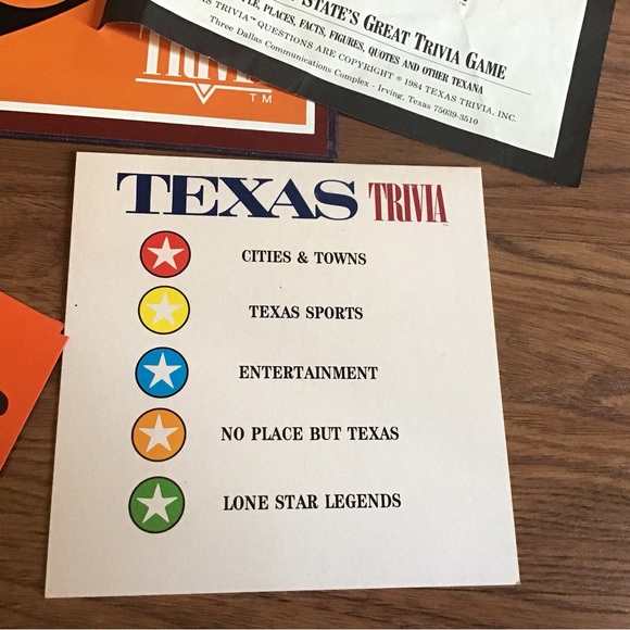 Vintage 1984 Texas Trivia board game - Picture 6 of 12